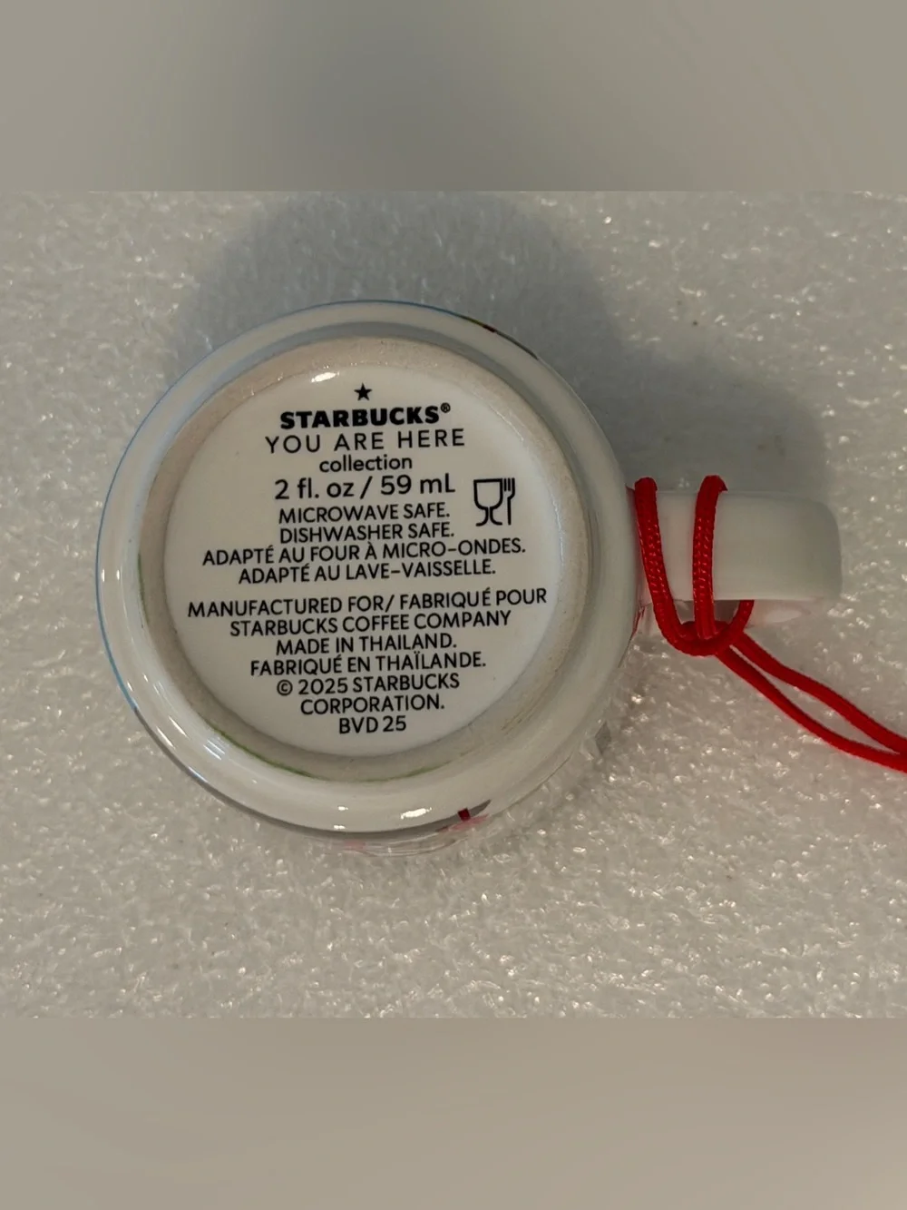 Starbucks London You Are Here Mug Christmas Ornament NIB
